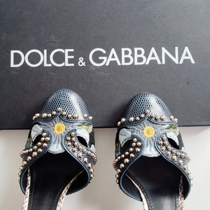 DOLCE & GABBANA JACQUARD HEELS